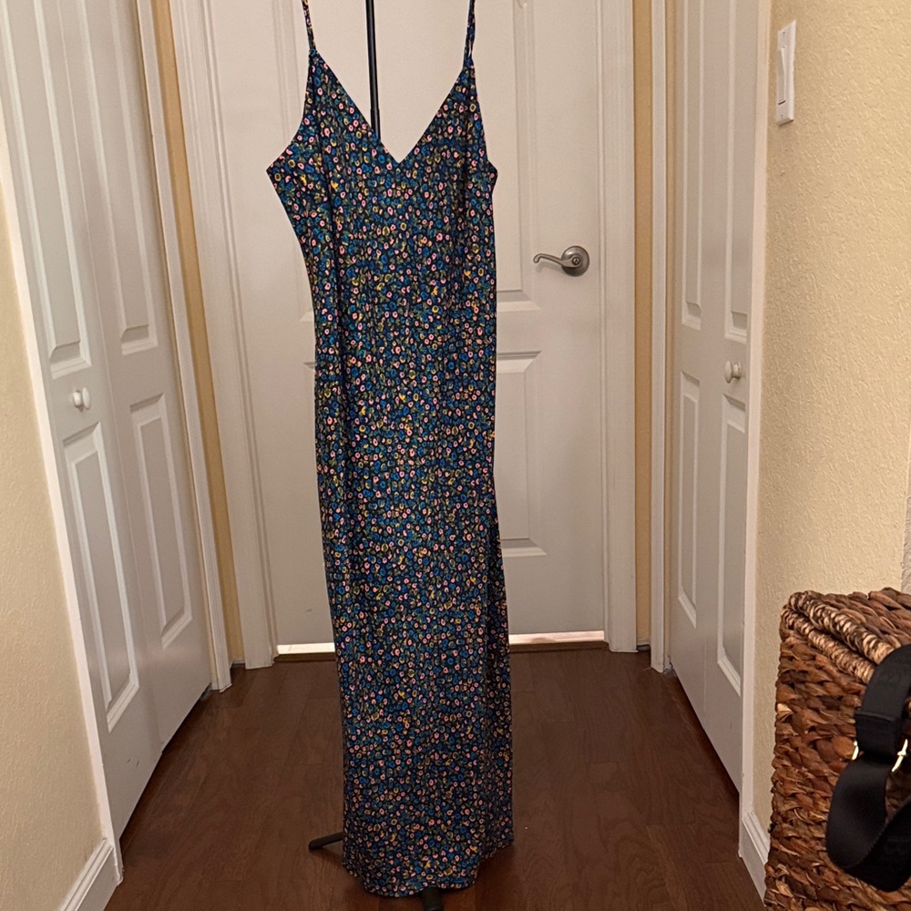 Boden Navy Floral Maxi Dress
